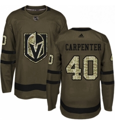 Mens Adidas Vegas Golden Knights 40 Ryan Carpenter Authentic Green Salute to Service NHL Jersey Mens Adidas Vegas Golden Knights 40 Ryan Carpenter Authentic Green Salute to Service NHL Jersey