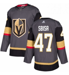 Mens Adidas Vegas Golden Knights 47 Luca Sbisa Authentic Gray Home NHL Jersey Mens Adidas Vegas Golden Knights 47 Luca Sbisa Authentic Gray Home NHL Jersey