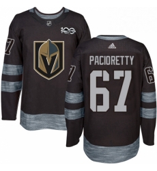 Mens Adidas Vegas Golden Knights 67 Max Pacioretty Authentic Black 1917 2017 100th Anniversary NHL Jersey Mens Adidas Vegas Golden Knights 67 Max Pacioretty Authentic Black 1917 2017 100th Anniversary NHL Jersey