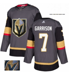 Mens Adidas Vegas Golden Knights 7 Jason Garrison Authentic Gray Fashion Gold NHL Jersey Mens Adidas Vegas Golden Knights 7 Jason Garrison Authentic Gray Fashion Gold NHL Jersey