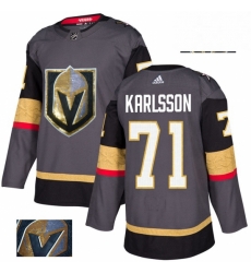 Mens Adidas Vegas Golden Knights 71 William Karlsson Authentic Gray Fashion Gold NHL Jersey Mens Adidas Vegas Golden Knights 71 William Karlsson Authentic Gray Fashion Gold NHL Jersey