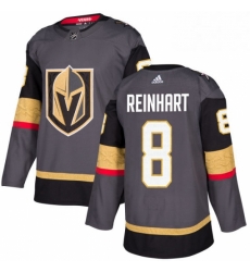 Mens Adidas Vegas Golden Knights 8 Griffin Reinhart Authentic Gray Home NHL Jersey Mens Adidas Vegas Golden Knights 8 Griffin Reinhart Authentic Gray Home NHL Jersey