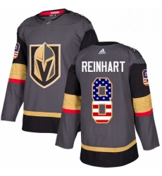 Mens Adidas Vegas Golden Knights 8 Griffin Reinhart Authentic Gray USA Flag Fashion NHL Jersey Mens Adidas Vegas Golden Knights 8 Griffin Reinhart Authentic Gray USA Flag Fashion NHL Jersey