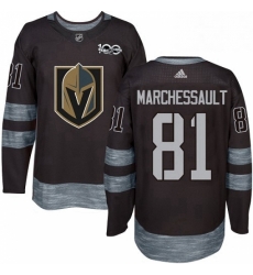 Mens Adidas Vegas Golden Knights 81 Jonathan Marchessault Authentic Black 1917 2017 100th Anniversary NHL Jersey Mens Adidas Vegas Golden Knights 81 Jonathan Marchessault Authentic Black 1917 2017 100th Anniversary NHL Jersey