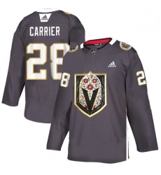 Vegas Golden Knights 28 William Carrier Gray Dia De Los Muertos Adidas Jersey Vegas Golden Knights 28 William Carrier Gray Dia De Los Muertos Adidas Jersey