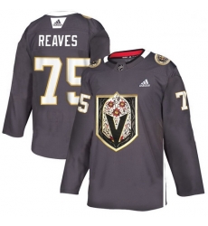 Vegas Golden Knights 75 Ryan Reaves Gray Dia De Los Muertos Adidas Jersey Vegas Golden Knights 75 Ryan Reaves Gray Dia De Los Muertos Adidas Jersey