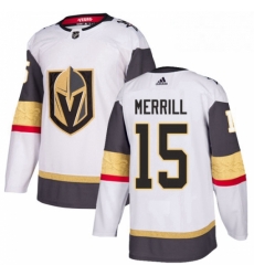 Womens Adidas Vegas Golden Knights 15 Jon Merrill Authentic White Away NHL Jersey Womens Adidas Vegas Golden Knights 15 Jon Merrill Authentic White Away NHL Jersey