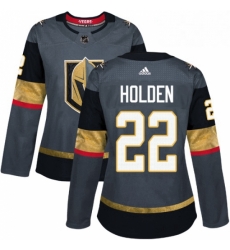 Womens Adidas Vegas Golden Knights 22 Nick Holden Authentic Gray Home NHL Jersey Womens Adidas Vegas Golden Knights 22 Nick Holden Authentic Gray Home NHL Jersey