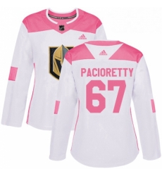 Womens Adidas Vegas Golden Knights 67 Max Pacioretty Authentic White Pink Fashion NHL Jersey Womens Adidas Vegas Golden Knights 67 Max Pacioretty Authentic White Pink Fashion NHL Jersey
