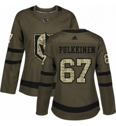 Womens Adidas Vegas Golden Knights 67 Teemu Pulkkinen Authentic Green Salute to Service NHL Jersey Womens Adidas Vegas Golden Knights 67 Teemu Pulkkinen Authentic Green Salute to Service NHL Jersey