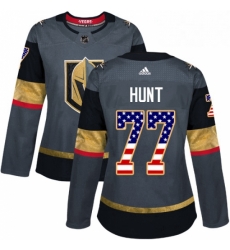 Womens Adidas Vegas Golden Knights 77 Brad Hunt Authentic Gray USA Flag Fashion NHL Jersey Womens Adidas Vegas Golden Knights 77 Brad Hunt Authentic Gray USA Flag Fashion NHL Jersey