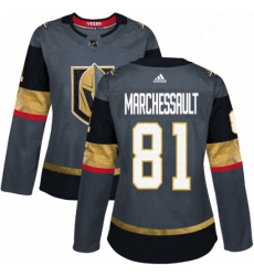 Womens Adidas Vegas Golden Knights 81 Jonathan Marchessault Authentic Gray Home NHL Jersey Womens Adidas Vegas Golden Knights 81 Jonathan Marchessault Authentic Gray Home NHL Jersey
