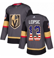 Youth Adidas Vegas Golden Knights 13 Brendan Leipsic Authentic Gray USA Flag Fashion NHL Jersey Youth Adidas Vegas Golden Knights 13 Brendan Leipsic Authentic Gray USA Flag Fashion NHL Jersey