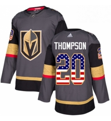 Youth Adidas Vegas Golden Knights 20 Paul Thompson Authentic Gray USA Flag Fashion NHL Jersey Youth Adidas Vegas Golden Knights 20 Paul Thompson Authentic Gray USA Flag Fashion NHL Jersey