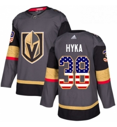 Youth Adidas Vegas Golden Knights 38 Tomas Hyka Authentic Gray USA Flag Fashion NHL Jersey Youth Adidas Vegas Golden Knights 38 Tomas Hyka Authentic Gray USA Flag Fashion NHL Jersey
