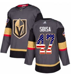 Youth Adidas Vegas Golden Knights 47 Luca Sbisa Authentic Gray USA Flag Fashion NHL Jersey Youth Adidas Vegas Golden Knights 47 Luca Sbisa Authentic Gray USA Flag Fashion NHL Jersey