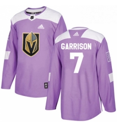 Youth Adidas Vegas Golden Knights 7 Jason Garrison Authentic Purple Fights Cancer Practice NHL Jersey Youth Adidas Vegas Golden Knights 7 Jason Garrison Authentic Purple Fights Cancer Practice NHL Jersey