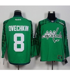 Capitals #8 Alex Ovechkin Green St Patricks Day New Stitched NHL Jersey Capitals #8 Alex Ovechkin Green St Patricks Day New Stitched NHL Jersey