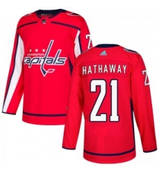 Men Washington Capitals 21 Garnet Hathaway Adidas Authentic Home Jersey Red Men Washington Capitals 21 Garnet Hathaway Adidas Authentic Home Jersey Red