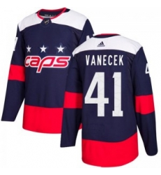 Men Washington Capitals 41 Vitek Vanecek Adidas Authentic 2018 Stadium Series Jersey Navy Blue Men Washington Capitals 41 Vitek Vanecek Adidas Authentic 2018 Stadium Series Jersey Navy Blue
