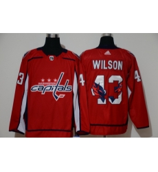 Men Washington Capitals 43 Tom Wilson Red Adidas Fashion Jersey Men Washington Capitals 43 Tom Wilson Red Adidas Fashion Jersey