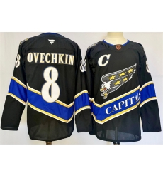 Men Washington Capitals 8 Alexander Ovechkin Black 2024 25 C Patch Home Stitched Hockey Jersey Men Washington Capitals 8 Alexander Ovechkin Black 2024 25 C Patch Home Stitched Hockey Jersey