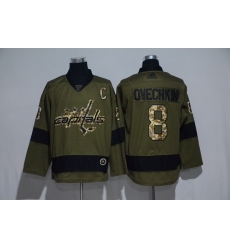 Men Washington Capitals 8 Alexander Ovechkin Olive Adidas Jersey Men Washington Capitals 8 Alexander Ovechkin Olive Adidas Jersey