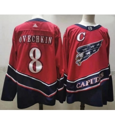 Men Washington Capitals 8 Alexander Ovechkin Red 2020 21 Reverse Retro Adidas Jersey Men Washington Capitals 8 Alexander Ovechkin Red 2020 21 Reverse Retro Adidas Jersey