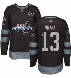 Mens Adidas Washington Capitals 13 Jakub Vrana Premier Black 1917 2017 100th Anniversary NHL Jersey Mens Adidas Washington Capitals 13 Jakub Vrana Premier Black 1917 2017 100th Anniversary NHL Jersey