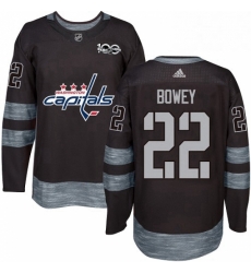 Mens Adidas Washington Capitals 22 Madison Bowey Authentic Black 1917 2017 100th Anniversary NHL Jersey Mens Adidas Washington Capitals 22 Madison Bowey Authentic Black 1917 2017 100th Anniversary NHL Jersey