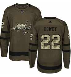 Mens Adidas Washington Capitals 22 Madison Bowey Authentic Green Salute to Service NHL Jersey Mens Adidas Washington Capitals 22 Madison Bowey Authentic Green Salute to Service NHL Jersey