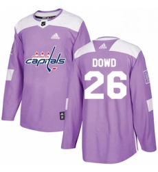 Mens Adidas Washington Capitals 26 Nic Dowd Authentic Purple Fights Cancer Practice NHL Jersey Mens Adidas Washington Capitals 26 Nic Dowd Authentic Purple Fights Cancer Practice NHL Jersey