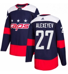 Mens Adidas Washington Capitals 27 Alexander Alexeyev Authentic Navy Blue 2018 Stadium Series NHL Jerse Mens Adidas Washington Capitals 27 Alexander Alexeyev Authentic Navy Blue 2018 Stadium Series NHL Jerse