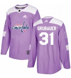 Mens Adidas Washington Capitals 31 Philipp Grubauer Authentic Purple Fights Cancer Practice NHL Jersey Mens Adidas Washington Capitals 31 Philipp Grubauer Authentic Purple Fights Cancer Practice NHL Jersey