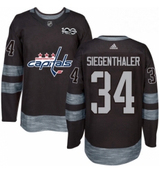 Mens Adidas Washington Capitals 34 Jonas Siegenthaler Authentic Black 1917 2017 100th Anniversary NHL Jersey Mens Adidas Washington Capitals 34 Jonas Siegenthaler Authentic Black 1917 2017 100th Anniversary NHL Jersey