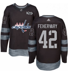 Mens Adidas Washington Capitals 42 Martin Fehervary Authentic Black 1917 2017 100th Anniversary NHL Jersey Mens Adidas Washington Capitals 42 Martin Fehervary Authentic Black 1917 2017 100th Anniversary NHL Jersey