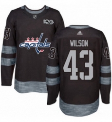 Mens Adidas Washington Capitals 43 Tom Wilson Premier Black 1917 2017 100th Anniversary NHL Jersey Mens Adidas Washington Capitals 43 Tom Wilson Premier Black 1917 2017 100th Anniversary NHL Jersey