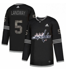Mens Adidas Washington Capitals 5 Rod Langway Black 1 Authentic Classic Stitched NHL Jersey Mens Adidas Washington Capitals 5 Rod Langway Black 1 Authentic Classic Stitched NHL Jersey