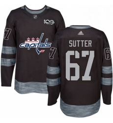 Mens Adidas Washington Capitals 67 Riley Sutter Authentic Black 1917 2017 100th Anniversary NHL Jerse Mens Adidas Washington Capitals 67 Riley Sutter Authentic Black 1917 2017 100th Anniversary NHL Jerse