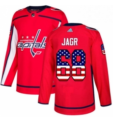 Mens Adidas Washington Capitals 68 Jaromir Jagr Authentic Red USA Flag Fashion NHL Jersey Mens Adidas Washington Capitals 68 Jaromir Jagr Authentic Red USA Flag Fashion NHL Jersey