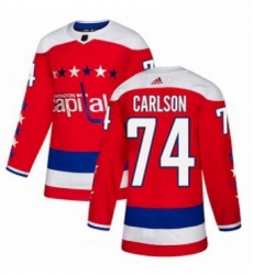 Mens Adidas Washington Capitals 74 John Carlson Authentic Red Alternate NHL Jersey Mens Adidas Washington Capitals 74 John Carlson Authentic Red Alternate NHL Jersey