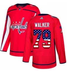 Mens Adidas Washington Capitals 79 Nathan Walker Authentic Red USA Flag Fashion NHL Jersey Mens Adidas Washington Capitals 79 Nathan Walker Authentic Red USA Flag Fashion NHL Jersey