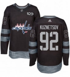 Mens Adidas Washington Capitals 92 Evgeny Kuznetsov Authentic Black 1917 2017 100th Anniversary NHL Jersey Mens Adidas Washington Capitals 92 Evgeny Kuznetsov Authentic Black 1917 2017 100th Anniversary NHL Jersey