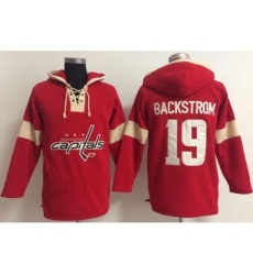 Washington Capitals 19 Nicklas Backstrom Red Pullover Hoodie Jersey Washington Capitals 19 Nicklas Backstrom Red Pullover Hoodie Jersey