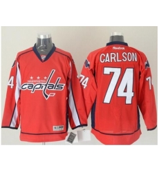 Washington Capitals #74 John Carlson Red Stitched Jersey Washington Capitals #74 John Carlson Red Stitched Jersey