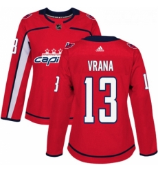Womens Adidas Washington Capitals 13 Jakub Vrana Premier Red Home NHL Jersey Womens Adidas Washington Capitals 13 Jakub Vrana Premier Red Home NHL Jersey