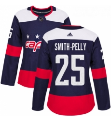 Womens Adidas Washington Capitals 25 Devante Smith Pelly Authentic Navy Blue 2018 Stadium Series NHL Jersey Womens Adidas Washington Capitals 25 Devante Smith Pelly Authentic Navy Blue 2018 Stadium Series NHL Jersey