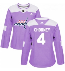 Womens Adidas Washington Capitals 4 Taylor Chorney Authentic Purple Fights Cancer Practice NHL Jersey Womens Adidas Washington Capitals 4 Taylor Chorney Authentic Purple Fights Cancer Practice NHL Jersey