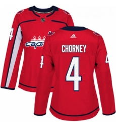 Womens Adidas Washington Capitals 4 Taylor Chorney Authentic Red Home NHL Jersey Womens Adidas Washington Capitals 4 Taylor Chorney Authentic Red Home NHL Jersey