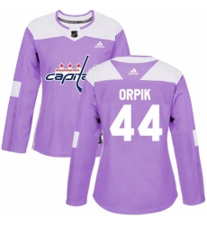 Womens Adidas Washington Capitals 44 Brooks Orpik Authentic Purple Fights Cancer Practice NHL Jersey Womens Adidas Washington Capitals 44 Brooks Orpik Authentic Purple Fights Cancer Practice NHL Jersey